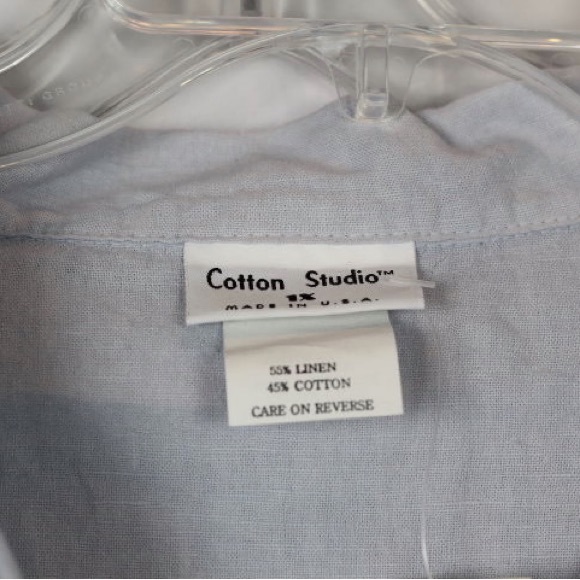 Cotton Studio Top Blouse Pants 2Pc Set Outfit - Picture 2 of 5